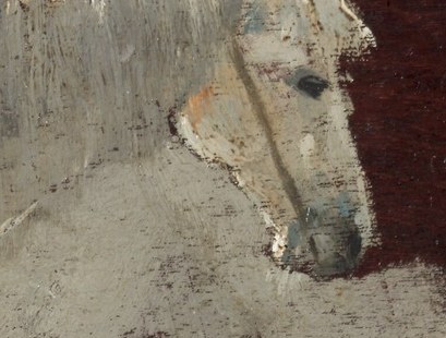 The whole painting glows with a quiet strength.