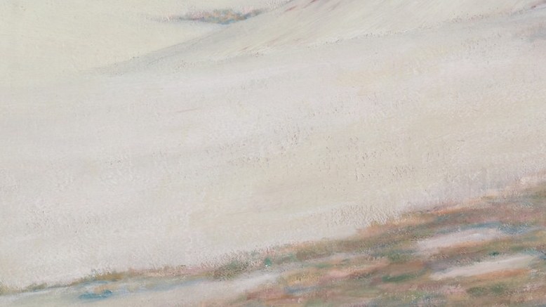 The muted colors suggest a quiet, solitary expanse.