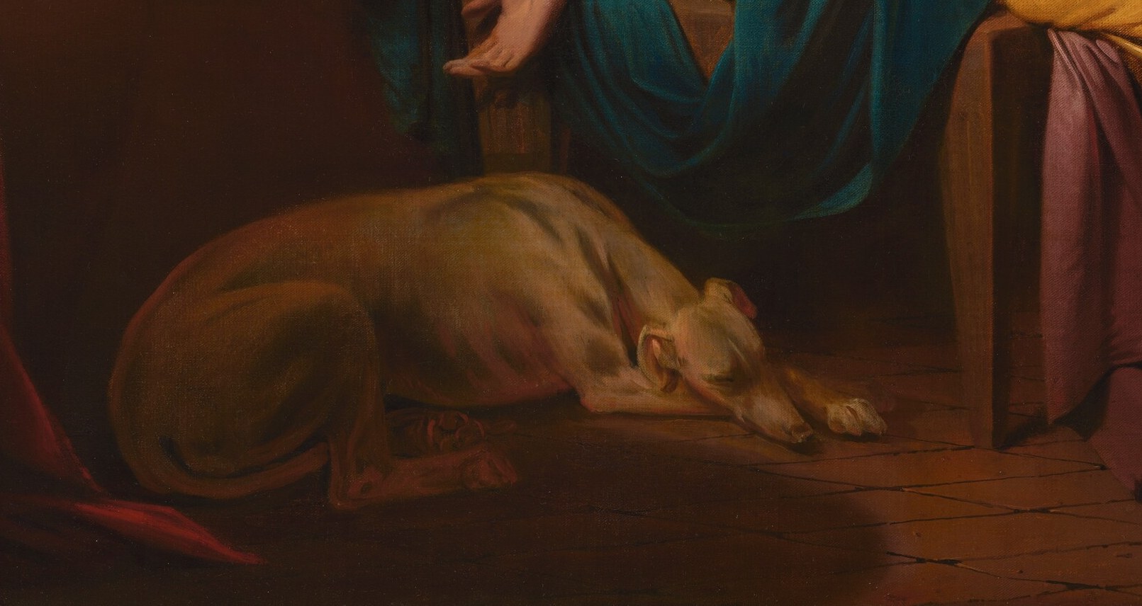 Even the sleeping dog symbolizes their enduring loyalty.