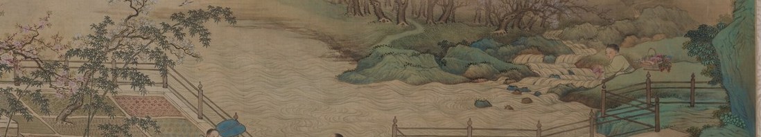 Other figures gather medicinal herbs by the water.