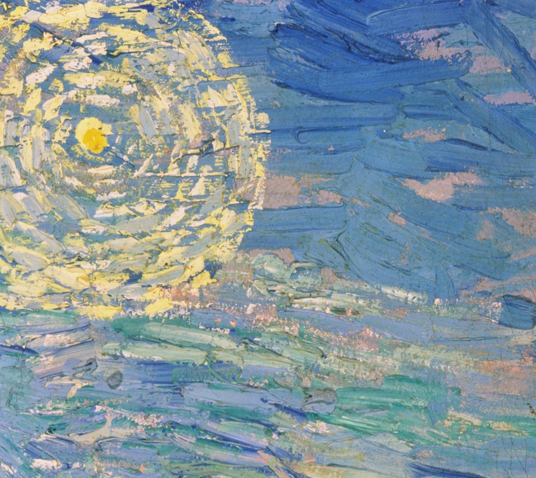 Look closely at the swirling yellow star.