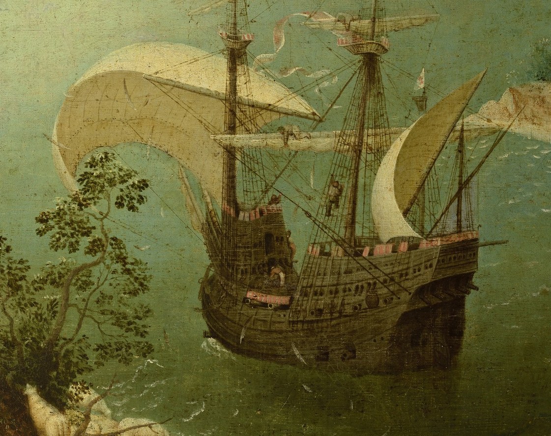 Even a great ship sails onward, by chance.