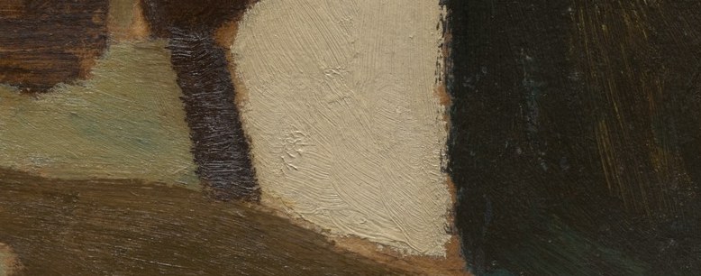 But the flat brushstrokes here make the fabric feel real.