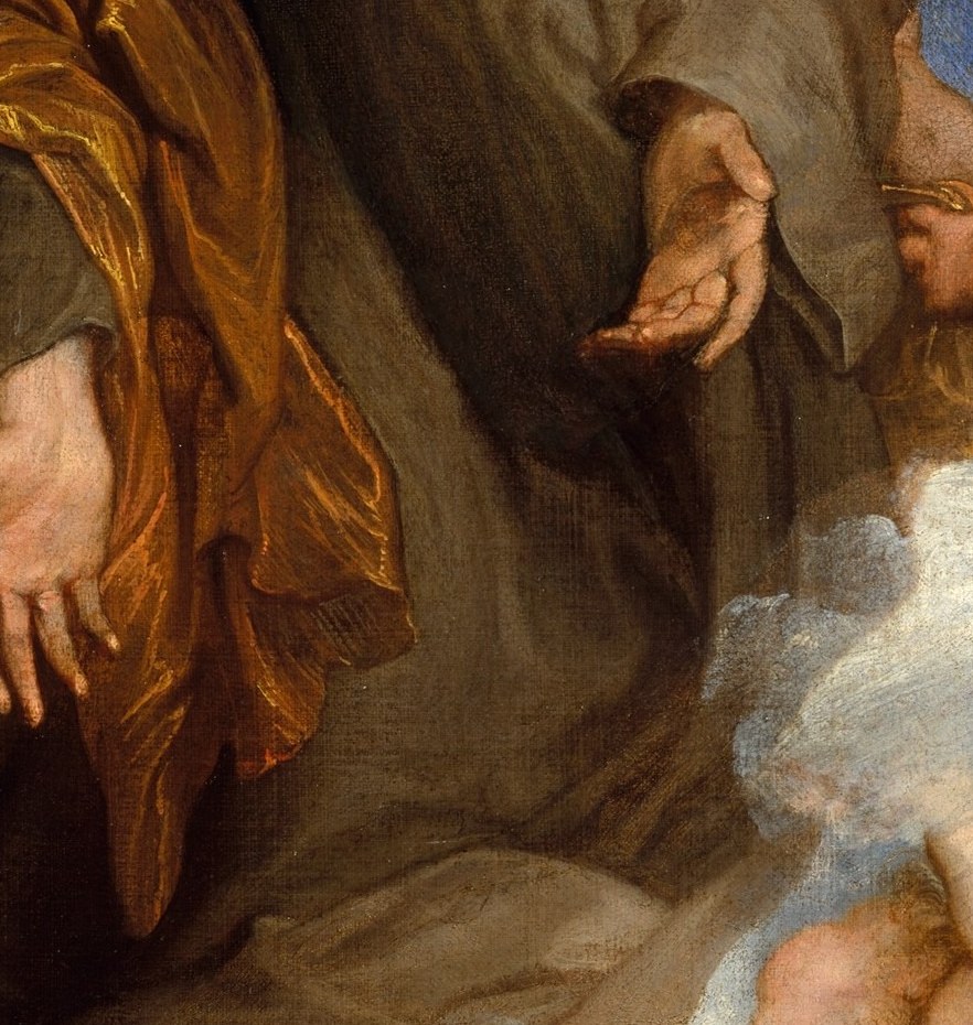 Van Dyck painted this during quarantine. The plague had locked Palermo down.