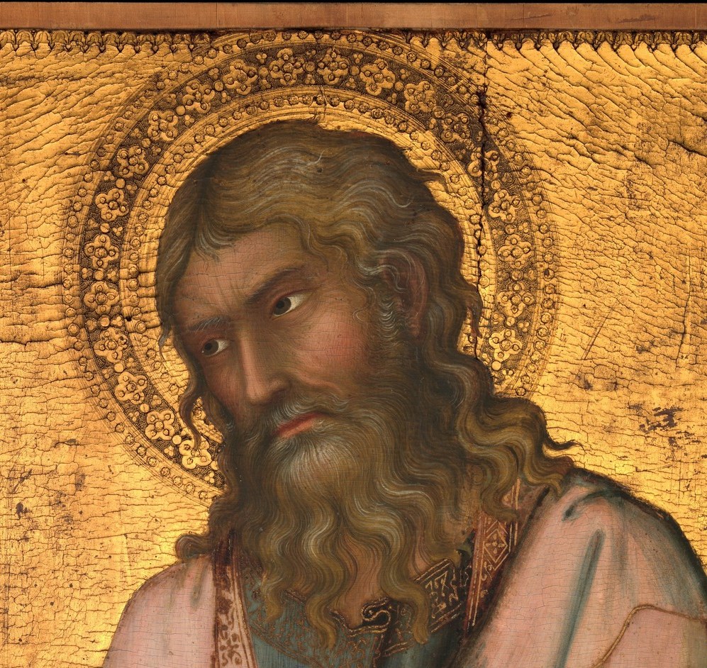 Burnished halos like this one meant: you are looking at a saint in heaven.