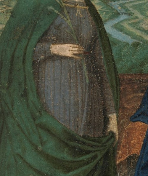 She was the patron saint of music. Her prayer is a quiet one.