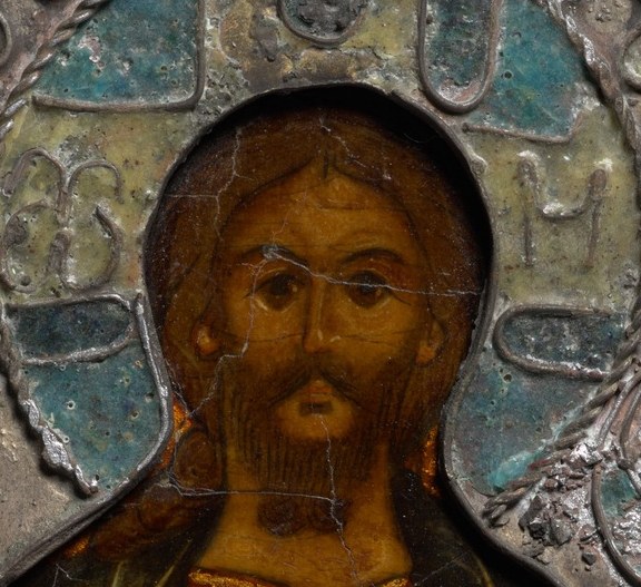 This figure’s gaze invites contemplation.