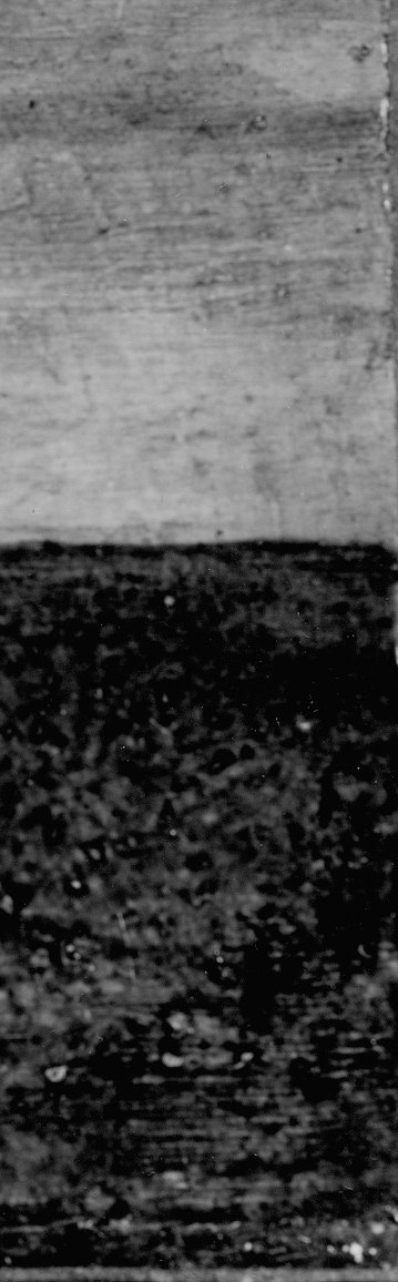 The figures don't arrive. They are leaving the world of the visible.