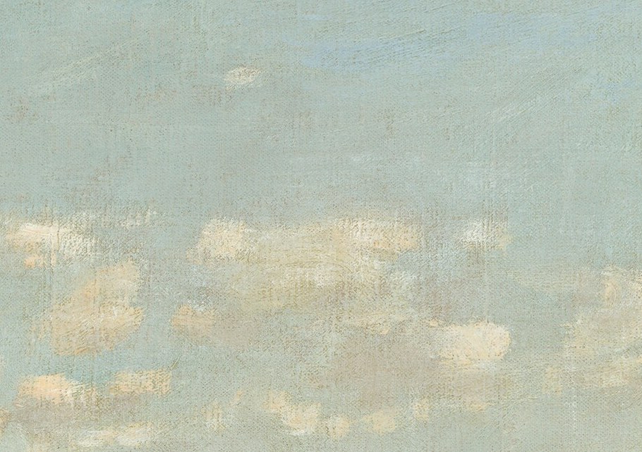 But Monet didn't edit out the factories. They're already here.