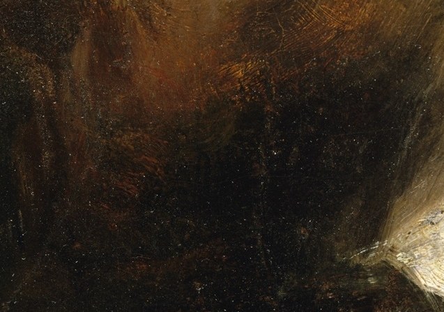 Look at the bottom edge of the painting.