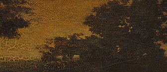 His distinctive impasto technique creates a textured surface.