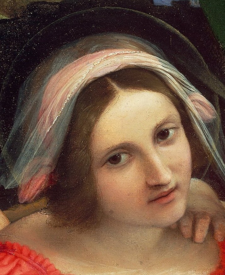 She looks right at you. Who is she?