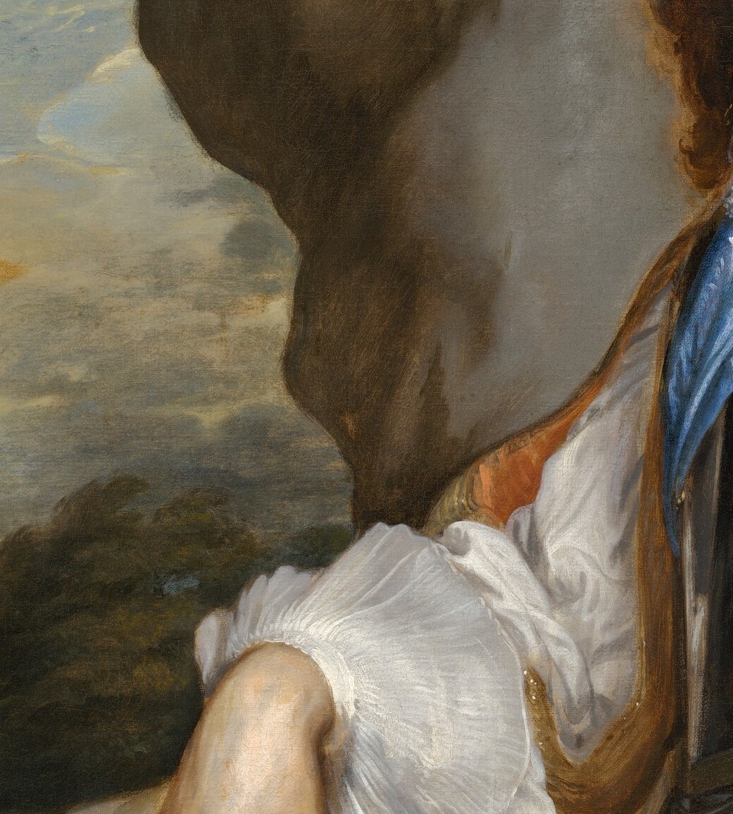 Armour on one arm, silk on the other.