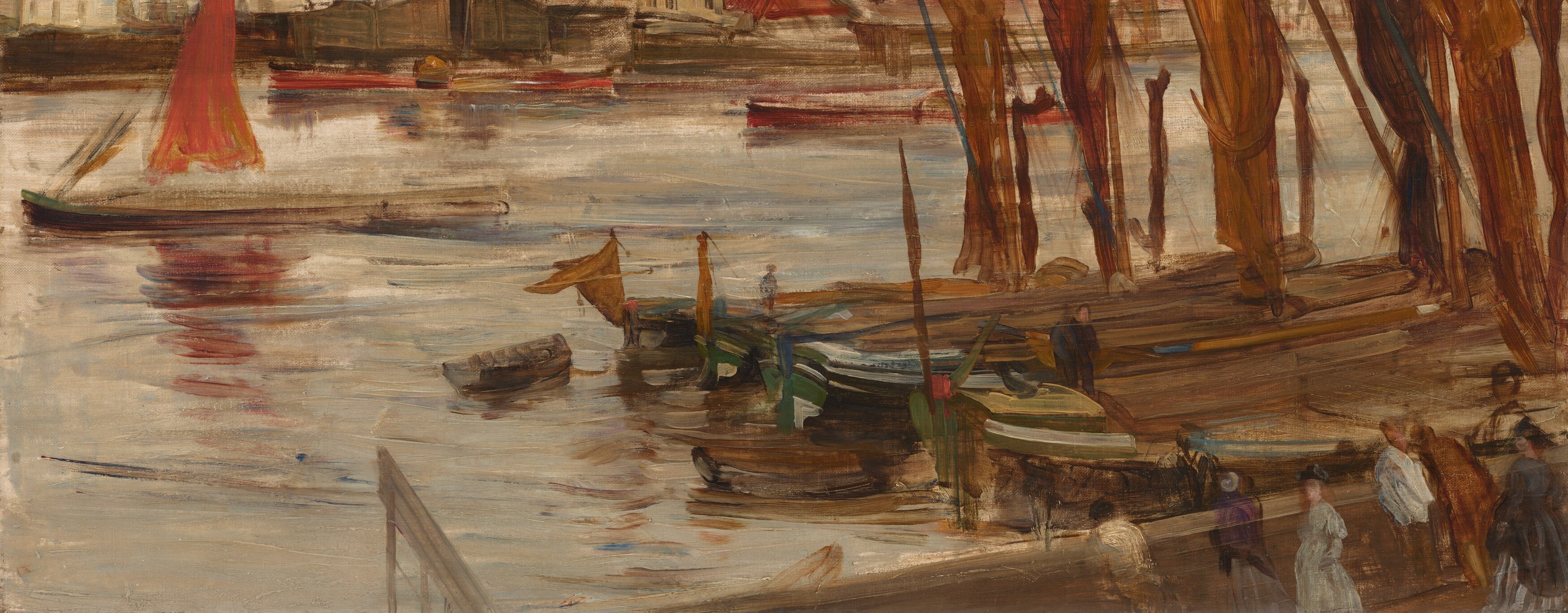 He layered thin washes of paint, almost like watercolor.