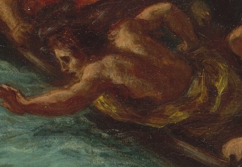 Now find the one warm thing in this painting.