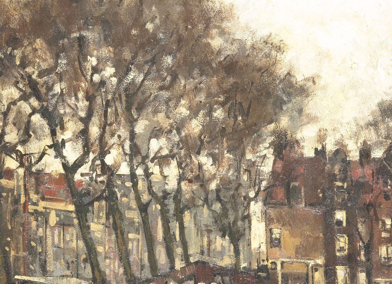Suggests a season (likely late autumn or winter) and adds a graphic element to the composition.
