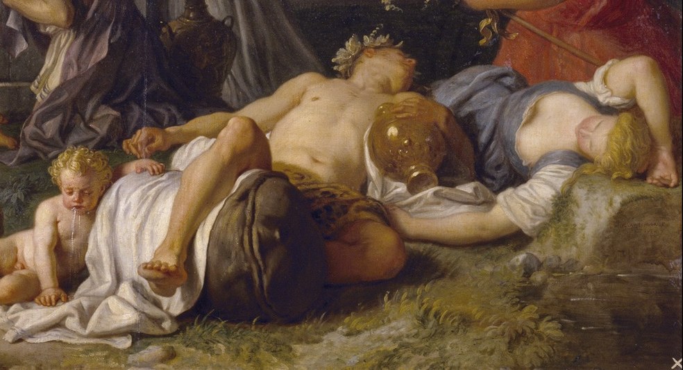 Others have already succumbed to the wine's intoxicating effects.