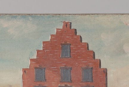 The crow-stepped gable is a relic of Dutch colonial rule.