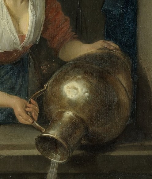 Look closely at the jug, painted with incredible precision and light.
