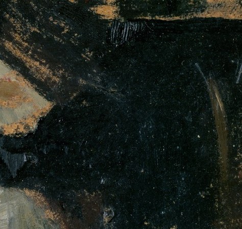 The open pages suggest she is actively playing or reading music, adding to the narrative of the scene.