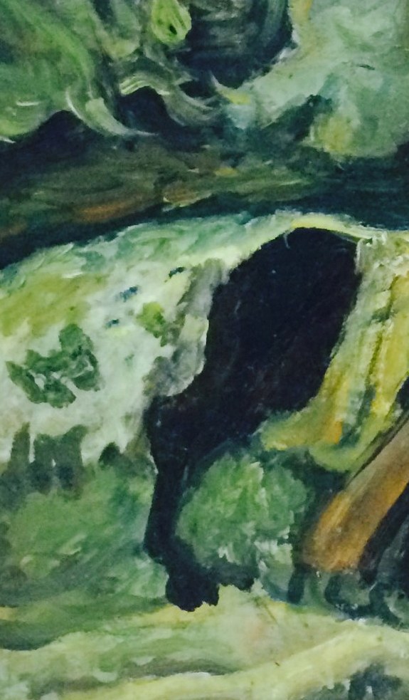 The artist, Chaïm Soutine, was known for his raw, emotional brushwork.
