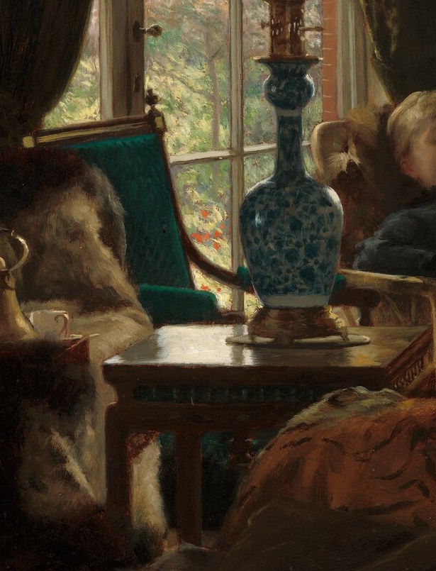 The painter was known for capturing such domestic scenes.