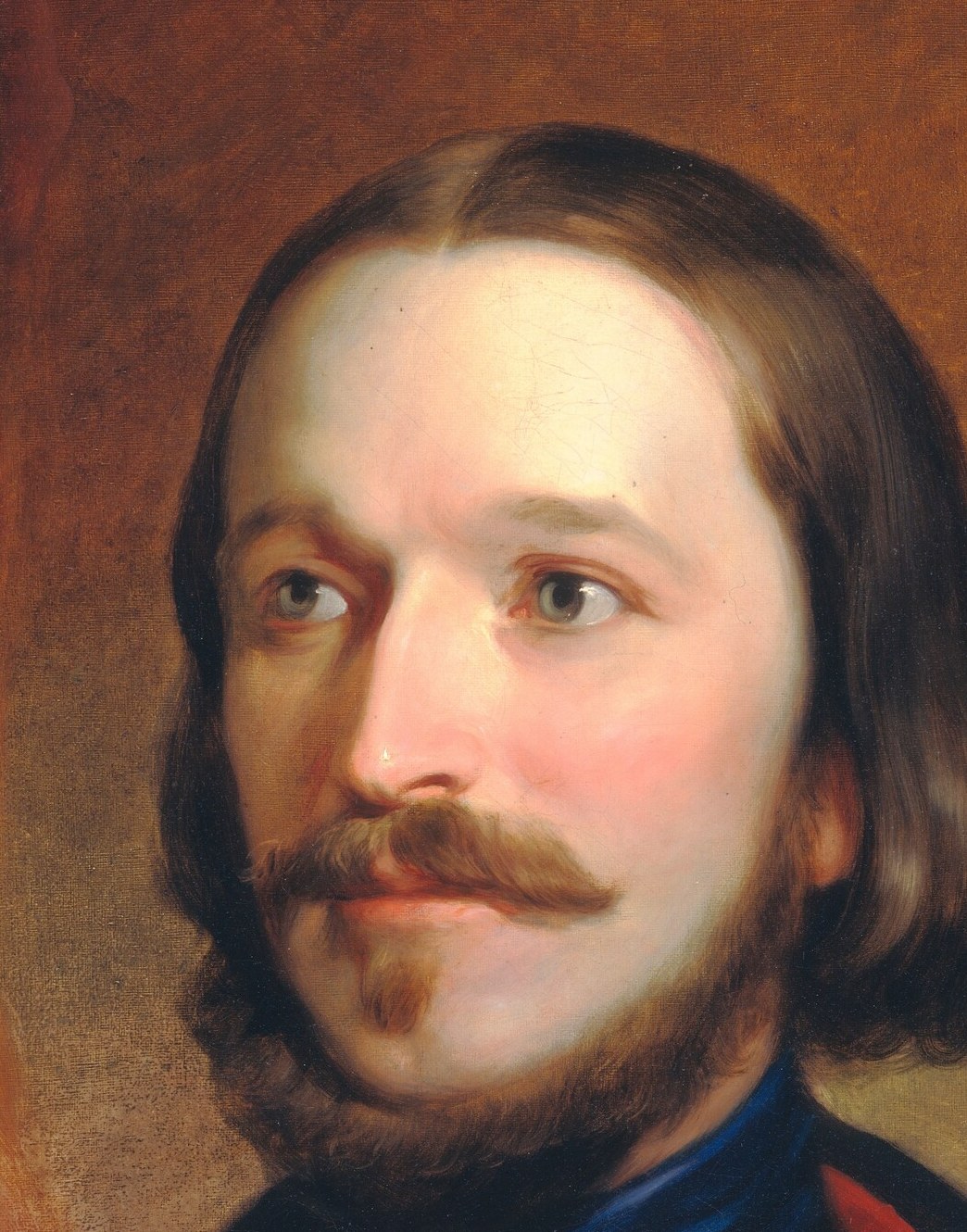 The direct gaze and subtle expression convey a sense of introspection and dignity.