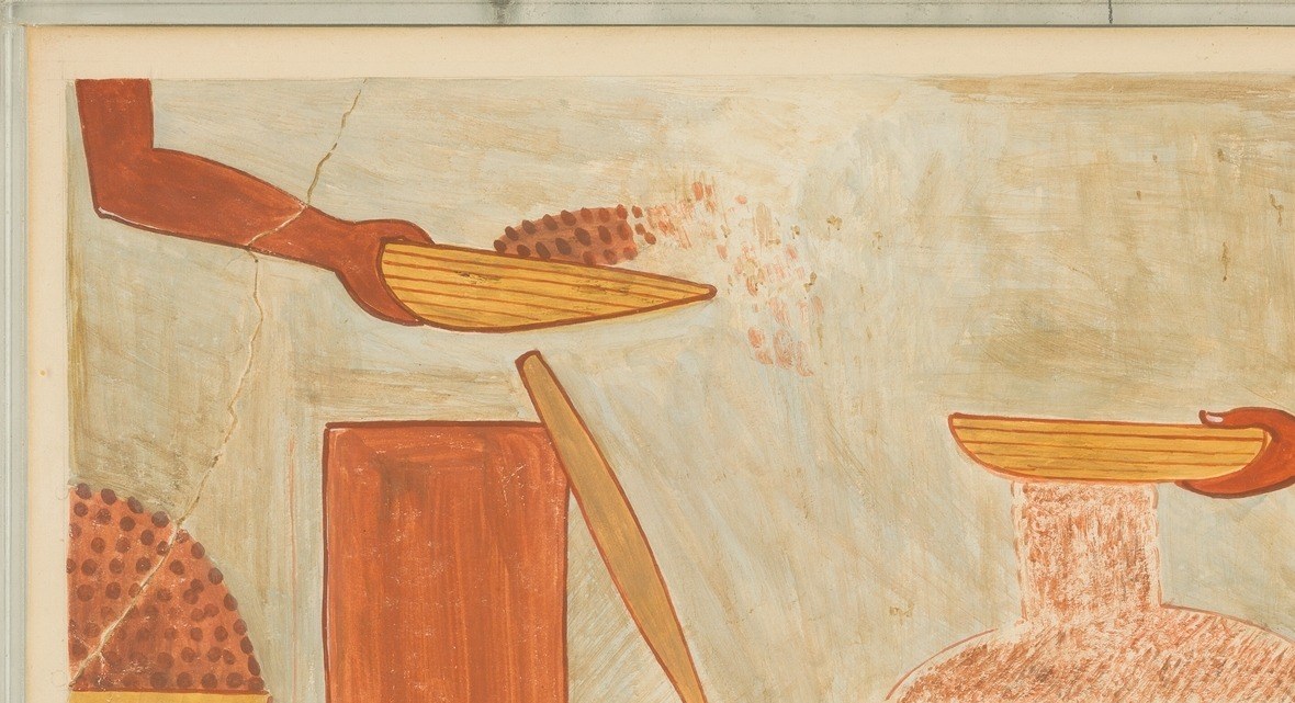 A British woman copied this from a dark chamber in the Valley of the Kings.