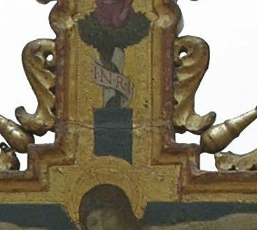 The painter gave Christ a face of utter stillness.