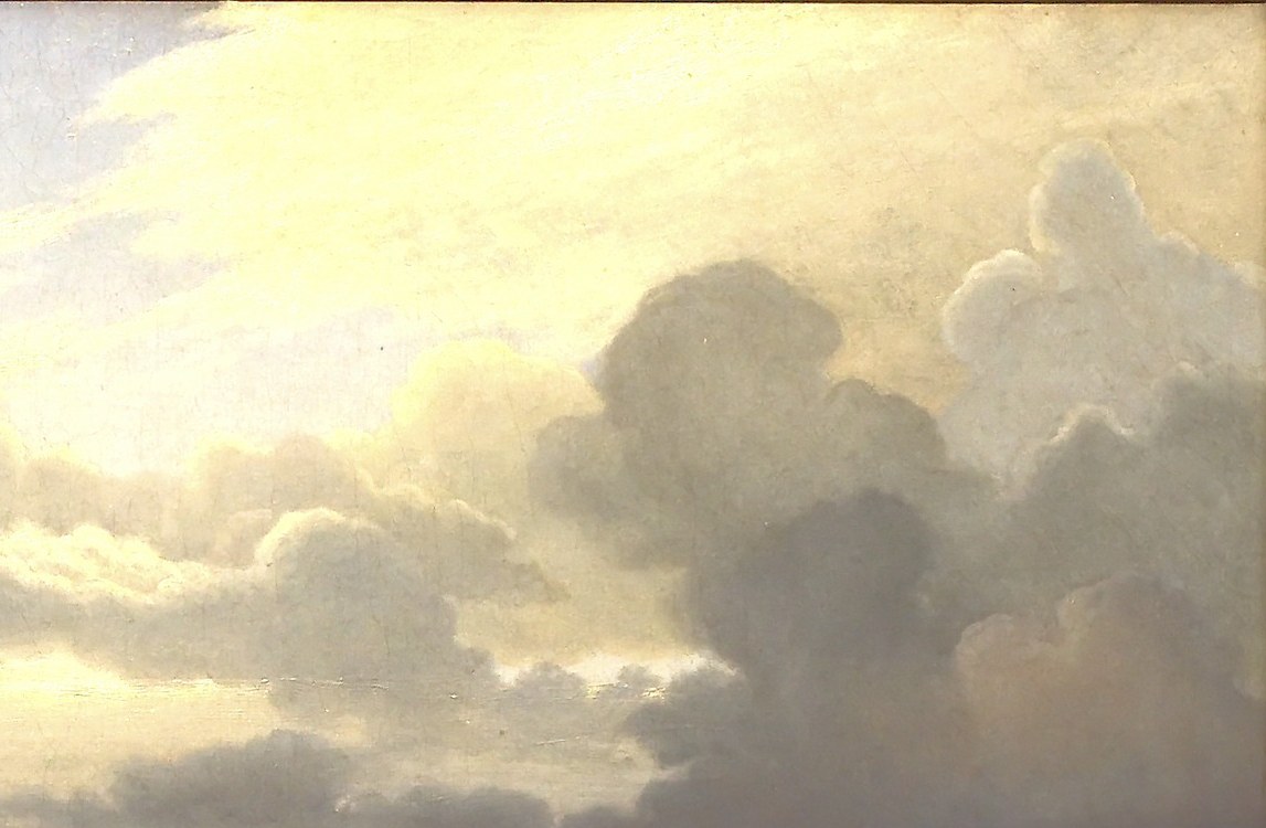 He captures the dynamic interplay of storm clouds and sunlight.