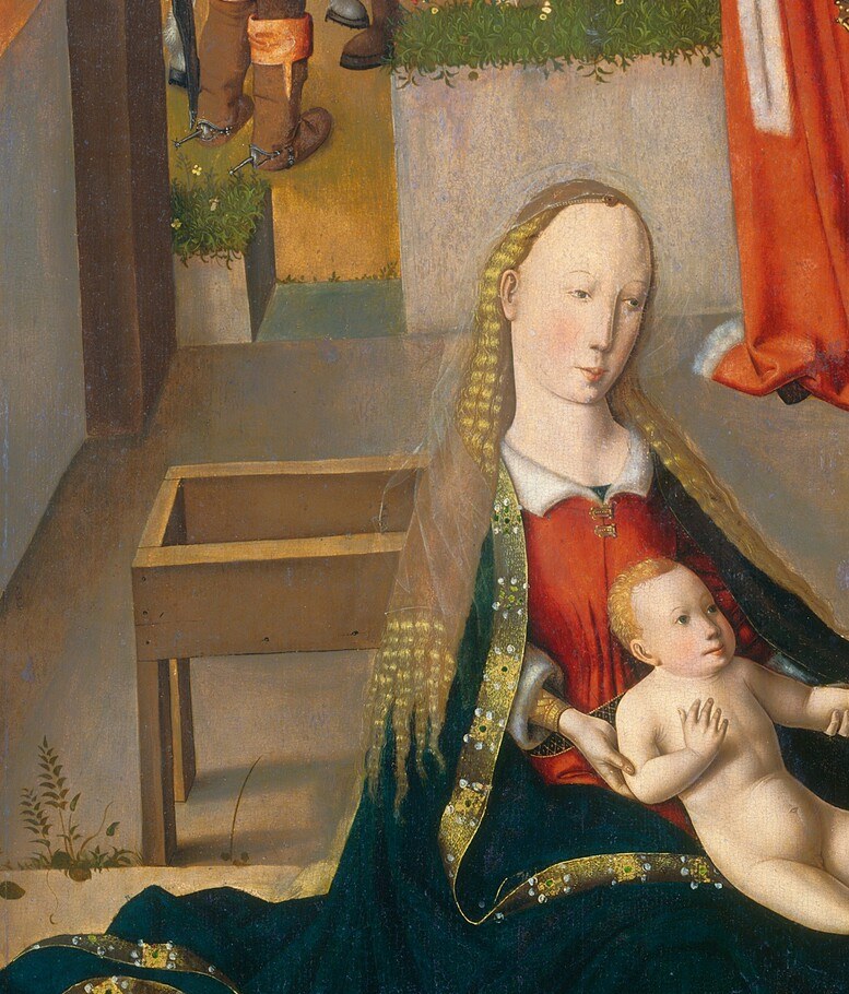 So, the painting was painstakingly transferred to canvas.