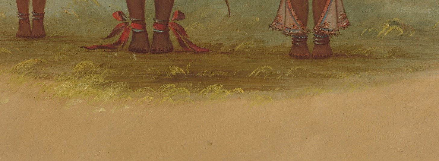 Yet a tiny element in this painting tells a different story.