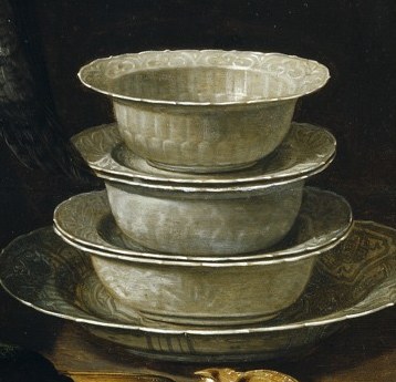 Or this stack of expensive Chinese porcelain bowls.