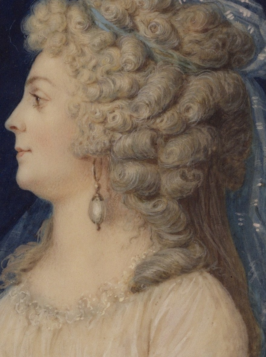 Painted on a thin disc of ivory, not canvas.