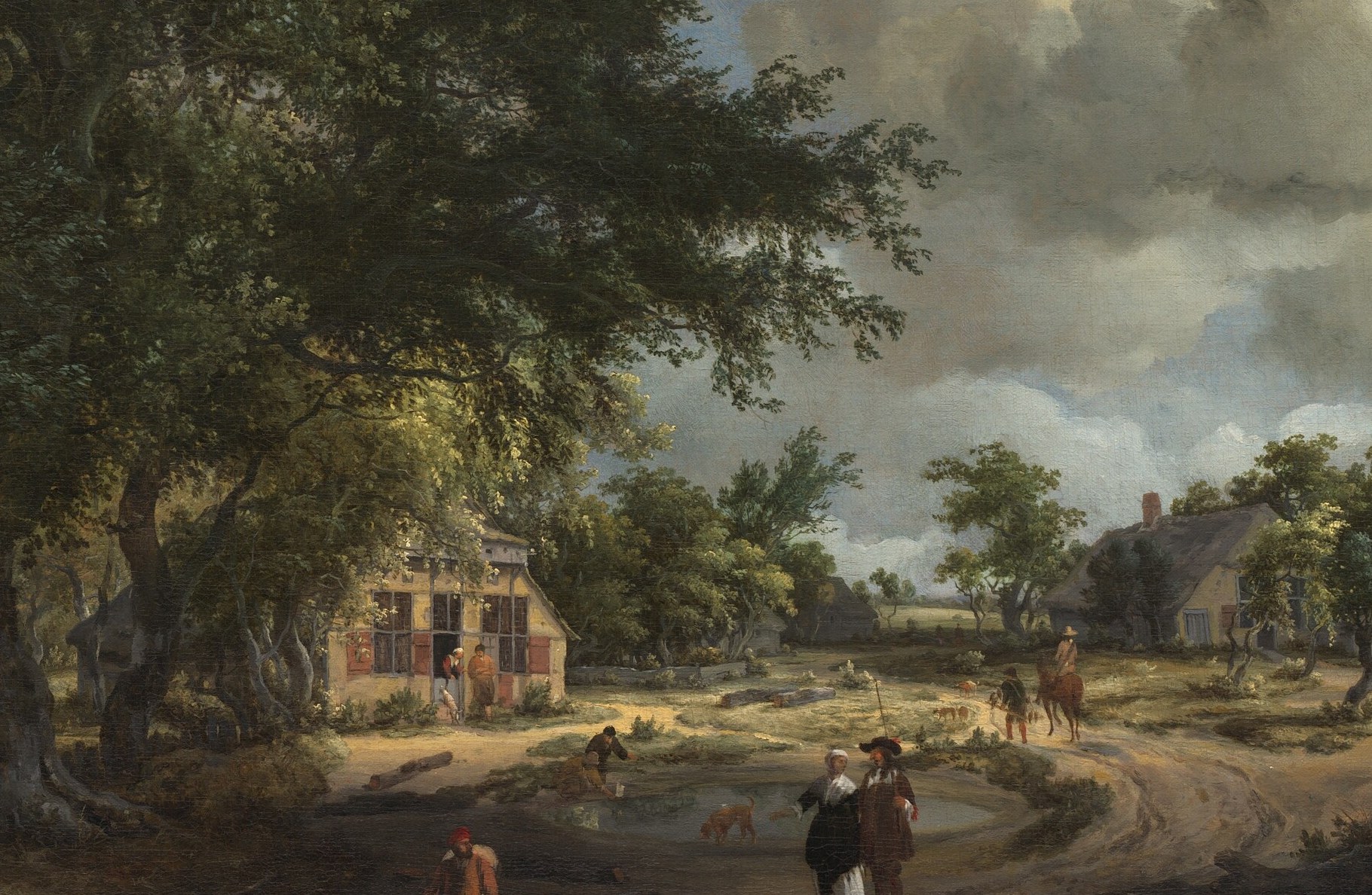 Homes like this housed farming families.
