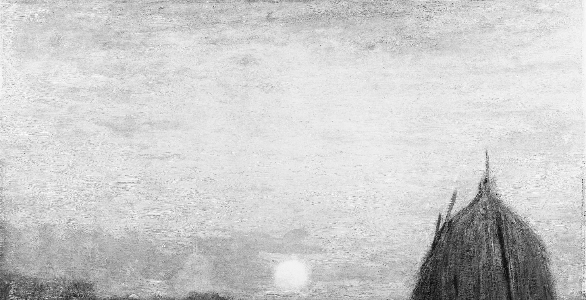 He sought to capture atmosphere, not detail, through soft transitions of light.