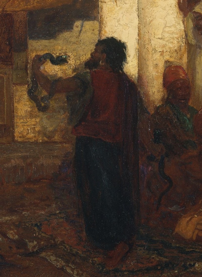 This is his 1872 painting, "Snake Charmer."