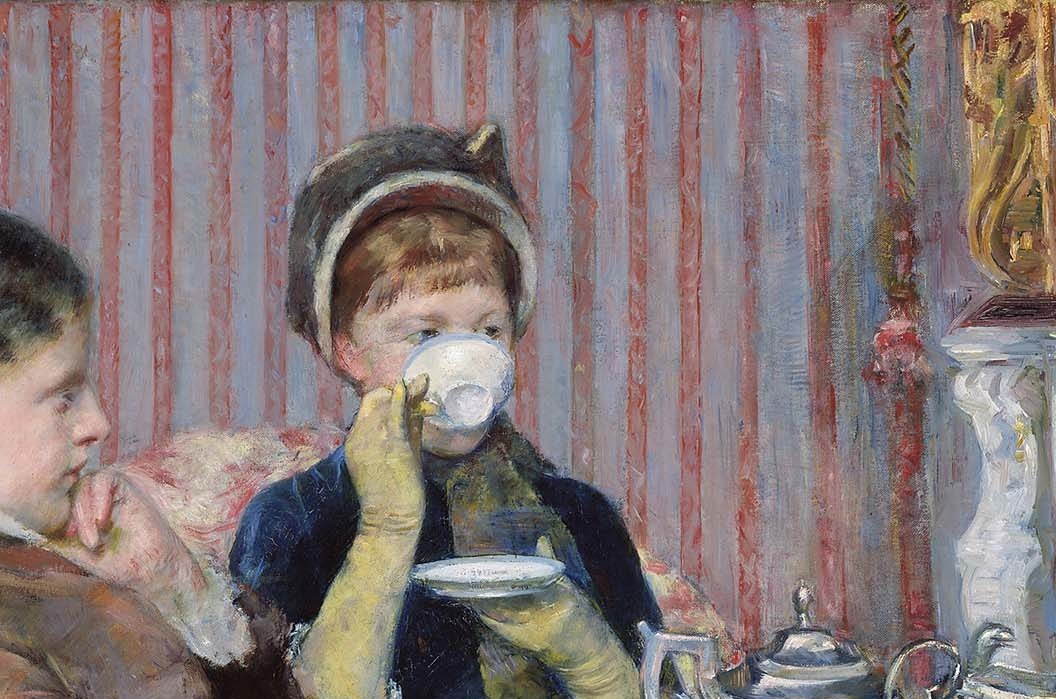 The animated, varied brushwork of the stripes creates a surface energy while the repeating verticals enforce a sense of enclosure , the visual argument critics make about social constraint.