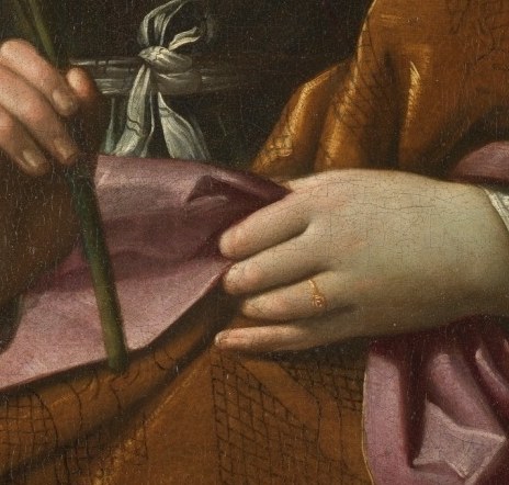 This is pure oil paint, made to look like silk and light.