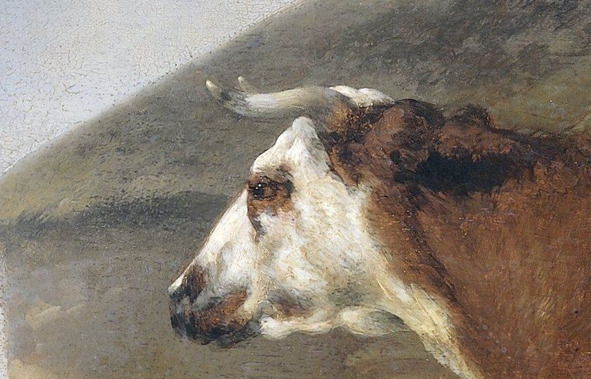 The cows represent the prosperity of the Republic's agricultural sector.