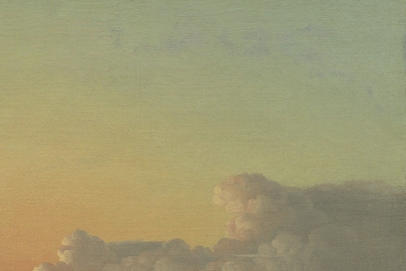 Eckersberg studied clouds the way a botanist studies plants. This formation is a portrait of a specific evening.