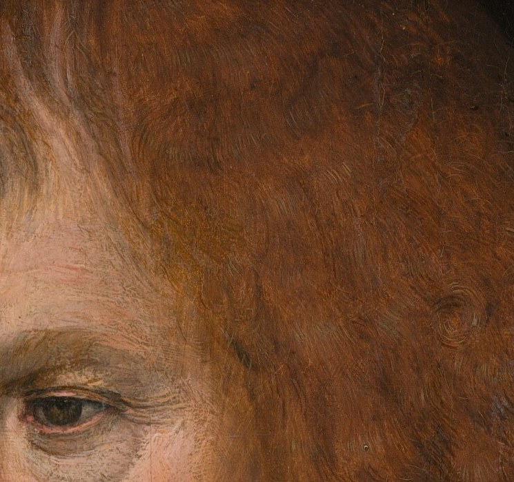 Look at the left eye: a single dot of white brings it alive.