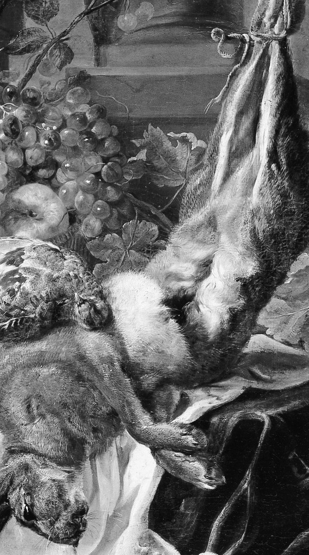 Look at the hare's fur. Every hair catches the light.