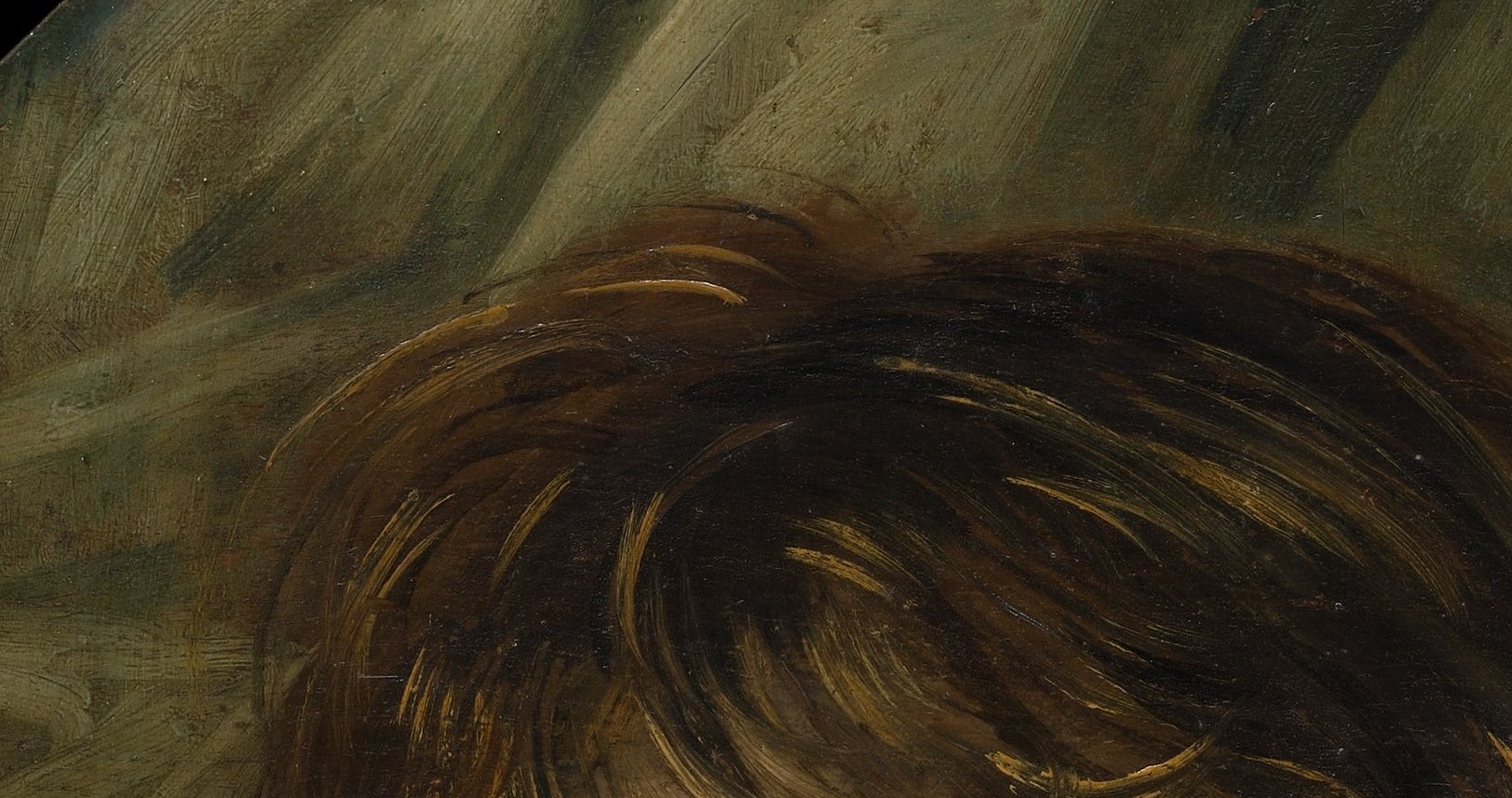 His eyes look directly out with casual, playful confidence , the confrontational gaze collapses four centuries and makes the viewer feel observed by someone from 1626