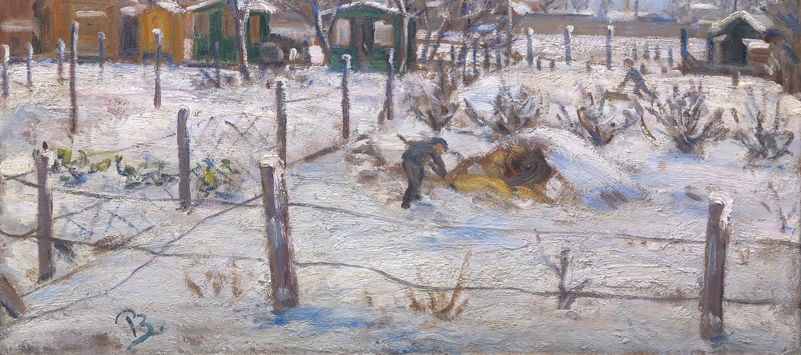 The heavy snow has transformed the familiar landscape.