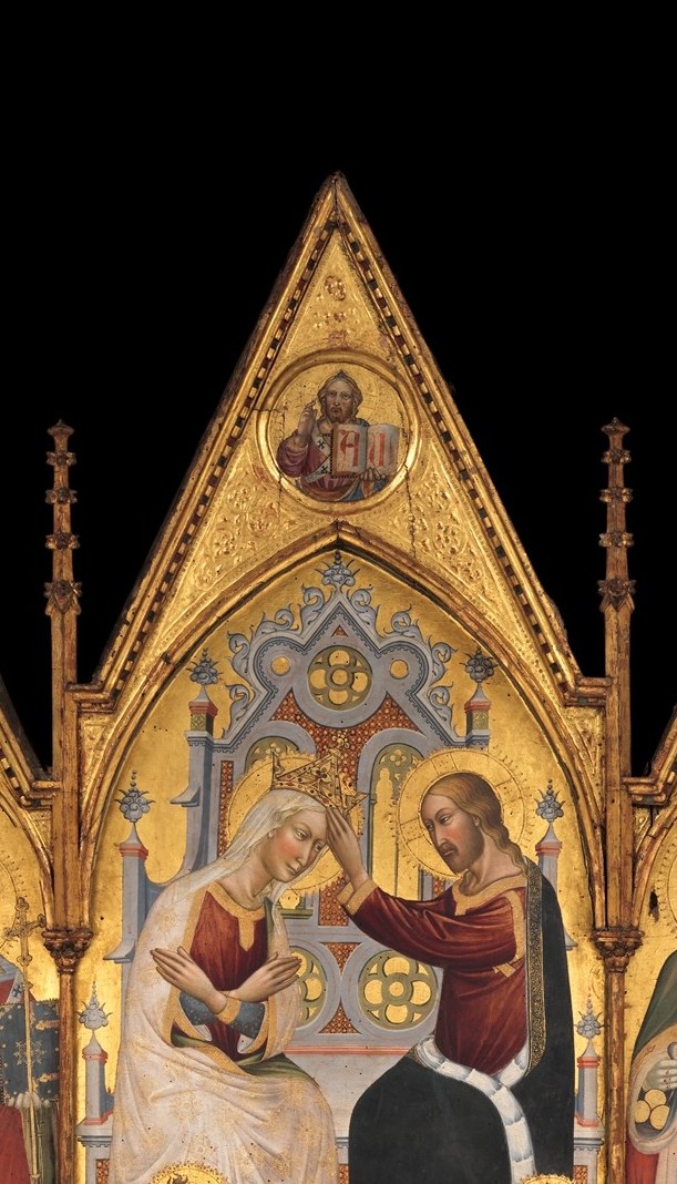 All of heaven, stamped into gold leaf.