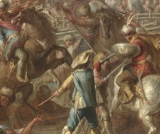 Flemish artist Cornelis de Wael specialized in battle scenes.