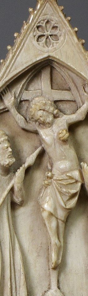 The ivory carver made them one continuous shaft.