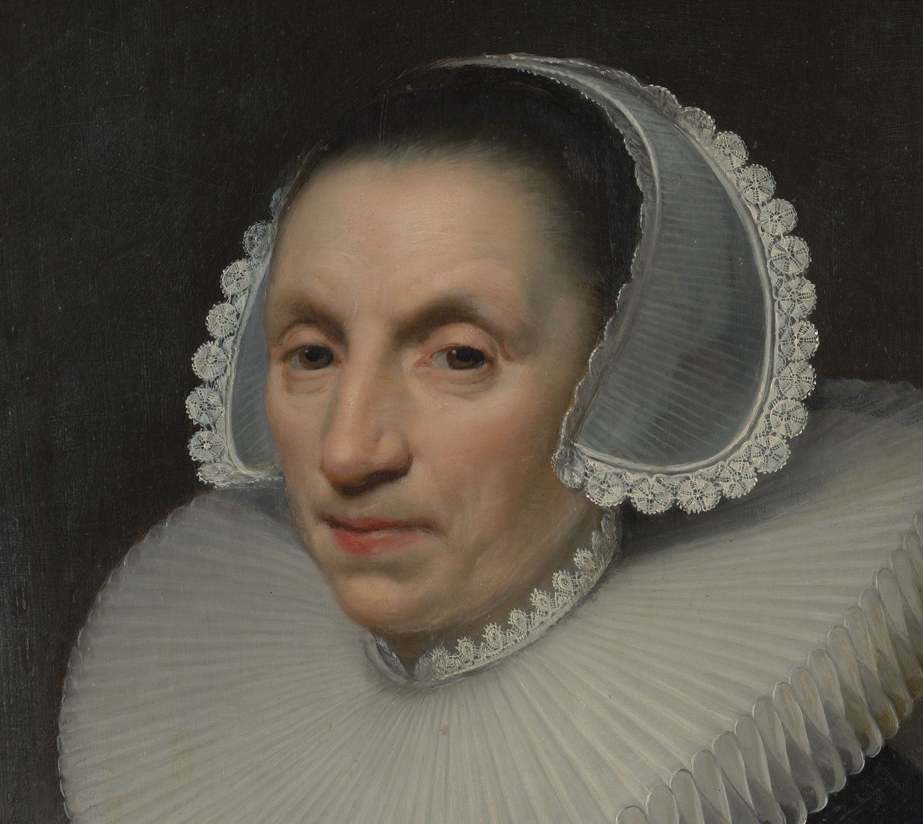 The artist painted for the court in The Hague. His name: Jan van Ravesteyn.