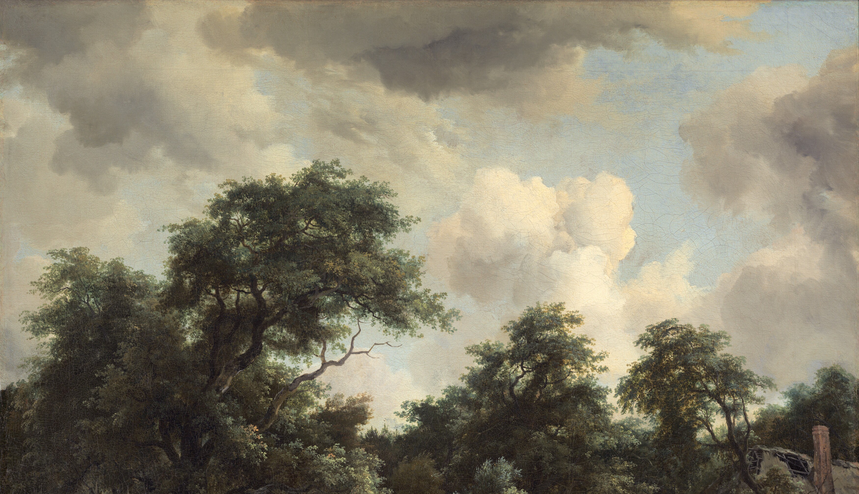 For years, the painter Meindert Hobbema was Jacob van Ruisdael's pupil.